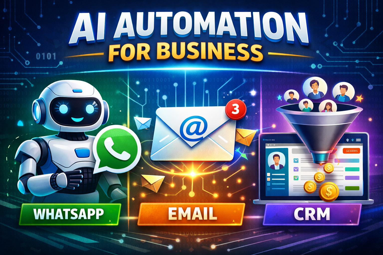 AI Automation for Business Revolutionizing WhatsApp, Email, and CRM for Unprecedented Growth