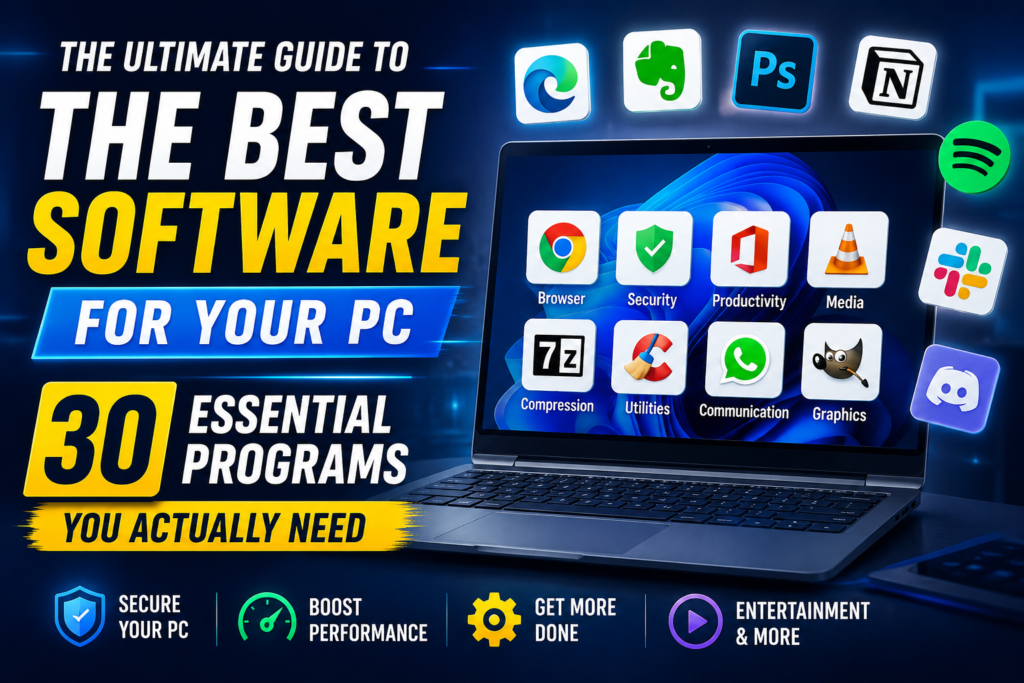 The Ultimate Guide to the Best Software for Your PC: 30 Essential Programs You Actually Need