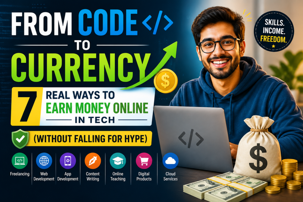 From Code to Currency: 7 Real Ways to Earn Money Online in Tech (Without Falling for Hype)