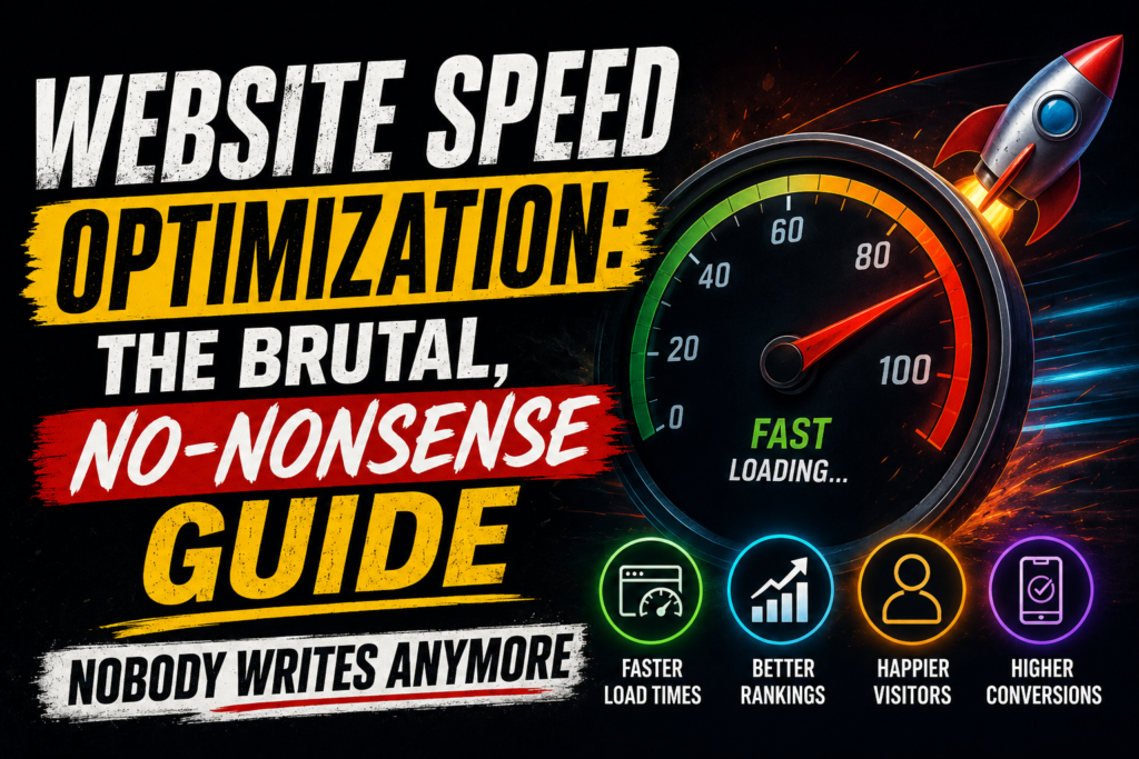 Website Speed Optimization: The Brutal, No-Nonsense Guide Nobody Writes Anymore
